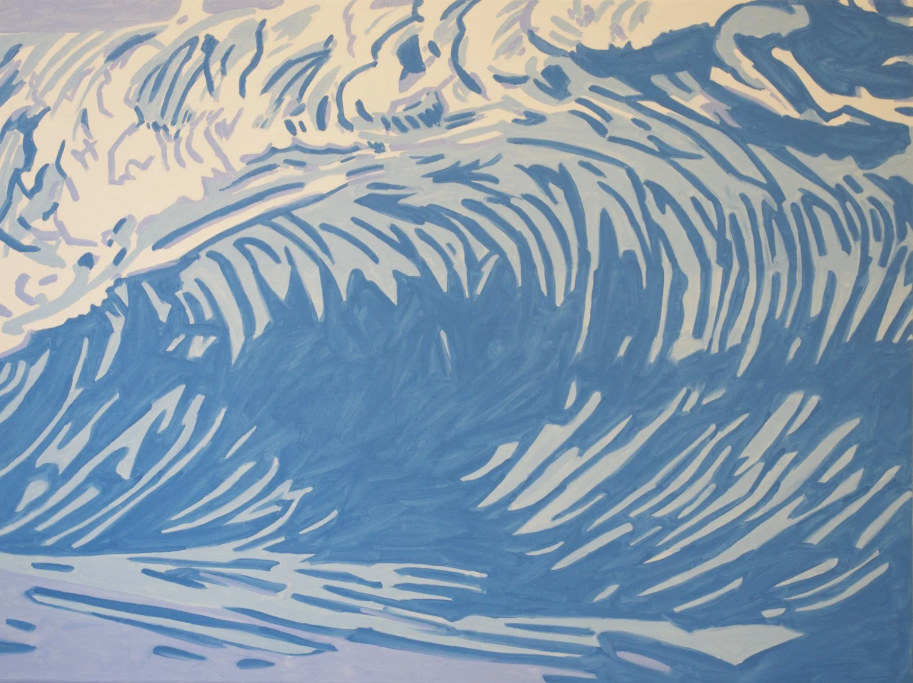Roy Fowler Crux Cerulean, 2018 Oil on canvas 36 x 48 inches