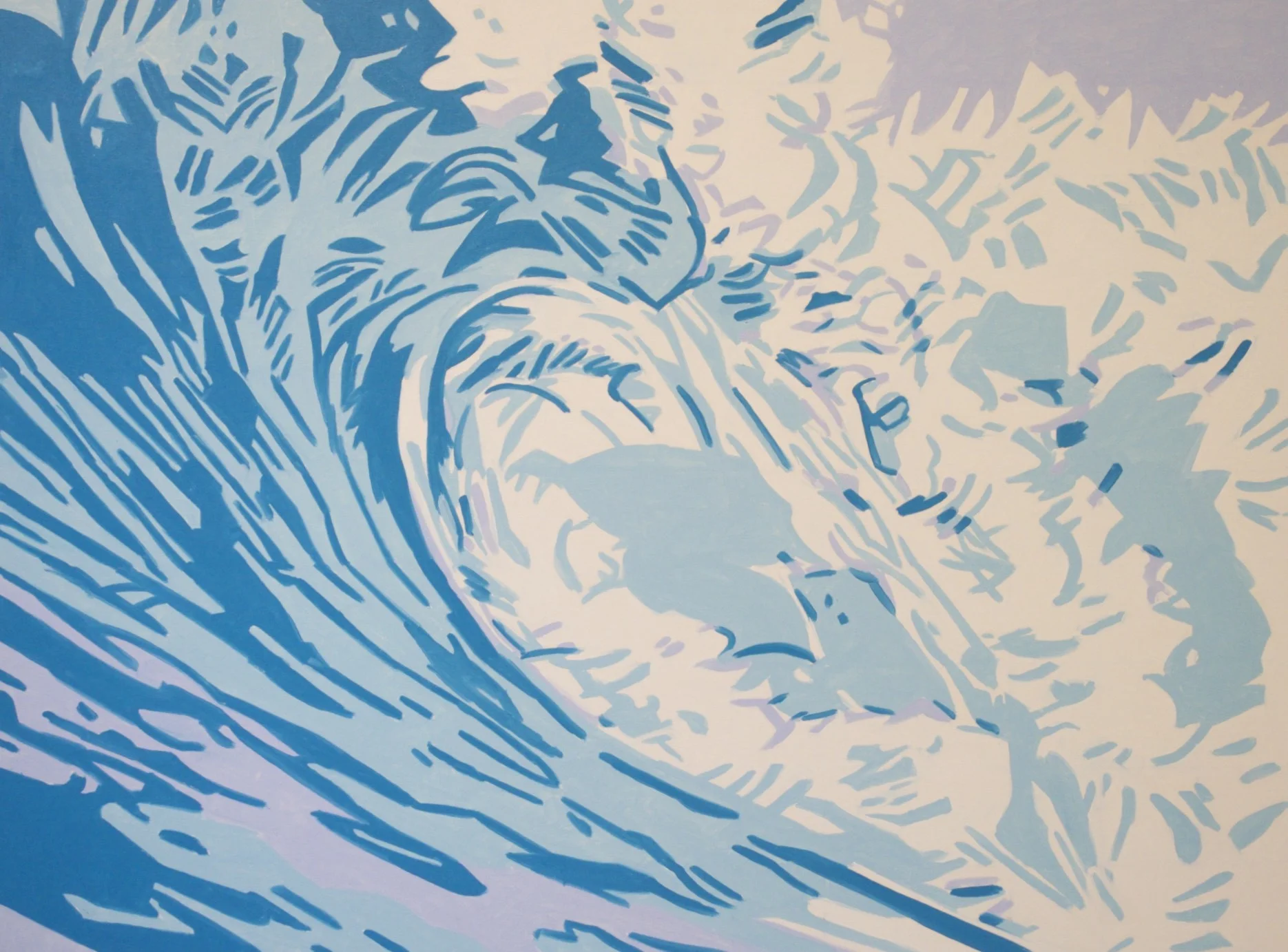 Roy Fowler Triangulum Pthalo Turquoise, 2018 Oil on canvas 36 x 48 inches