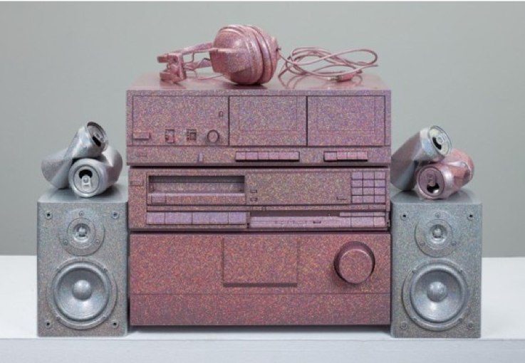 Sadie Barnette, ‘Untitled (Sound system),’ 2018 PHOTO: COURTESY OF THE ARTIST AND CHARLIE JAMES GALLERY, LOS ANGELES. PHOTO: MICHAEL UNDERWOOD