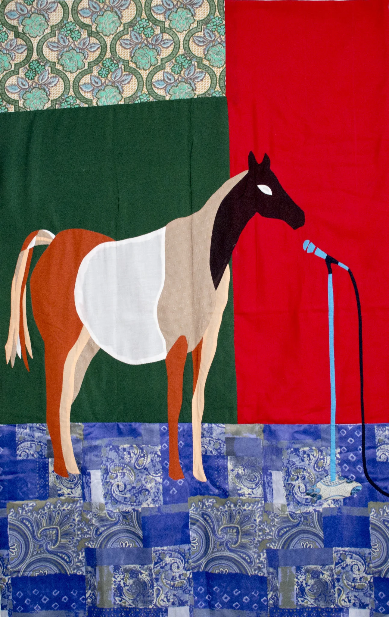 Christopher Myers Nay, 2019 Appliqué Fabric 72 x 48 inches