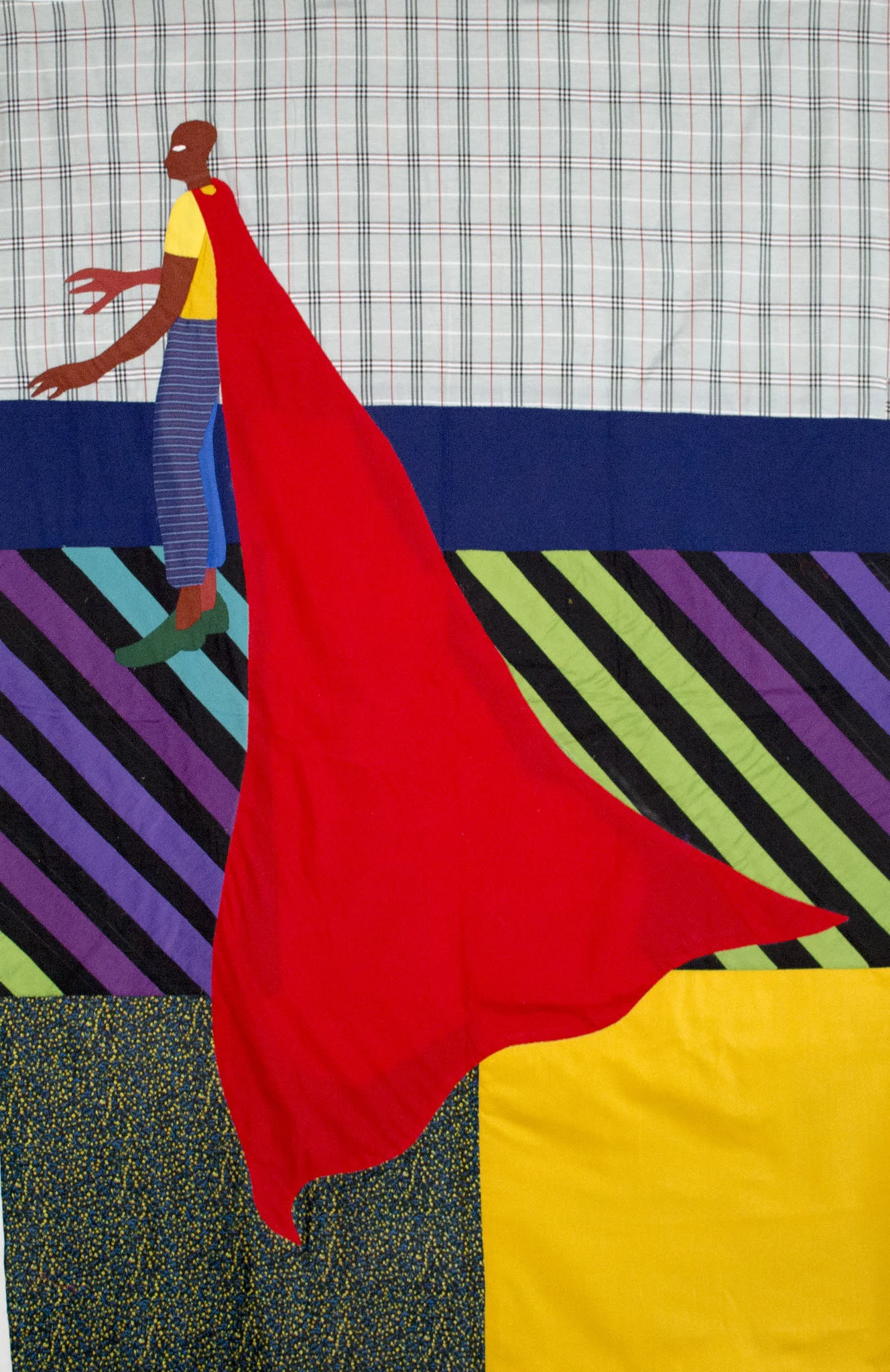Christopher Myers Sandwich, 2019 Appliqué Fabric 72 x 48 inches