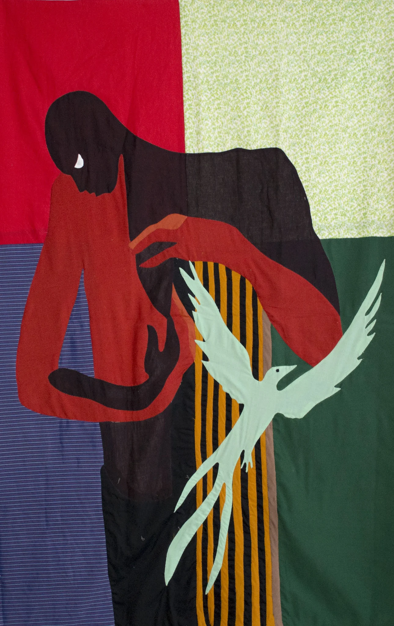 Christopher Myers Quetzal, 2019 Appliqué Fabric 72 x 48 inches