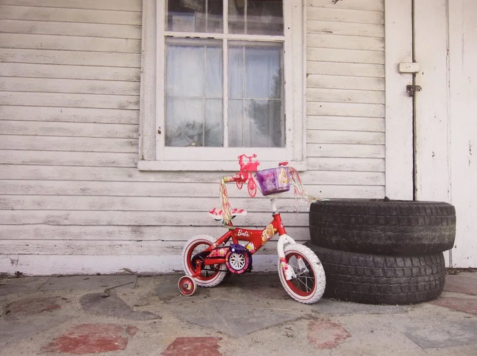 Sadie Barnette Untitled (Barbie Bike), 2018 Archival pigment print Edition of 3 Unframed: 37.5 x 50 inches Framed: 38.5 x 50.75 inches SB108