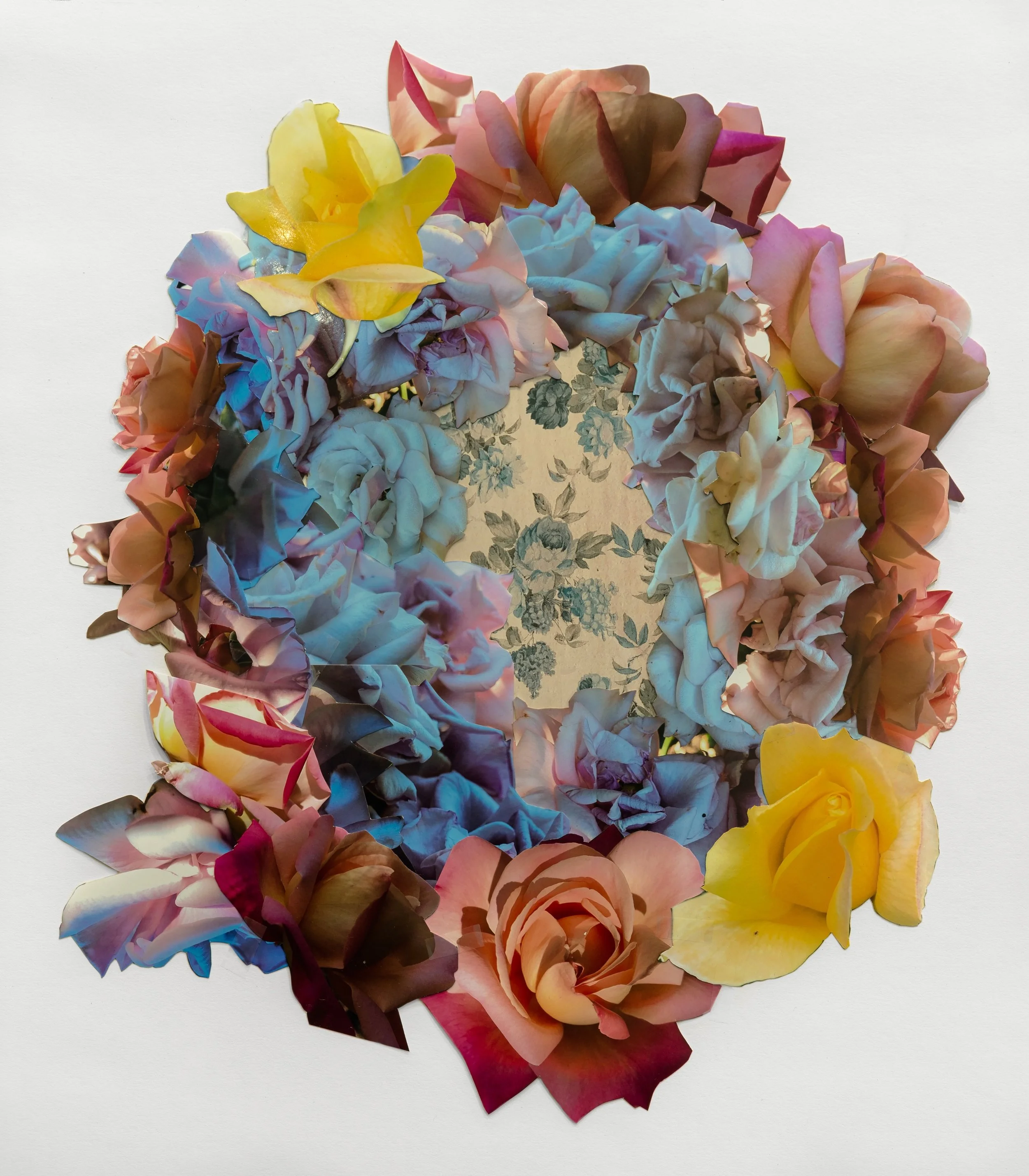 Laurel Shear Love, 2018 Collage on paper Unframed: 30 x 22 inches