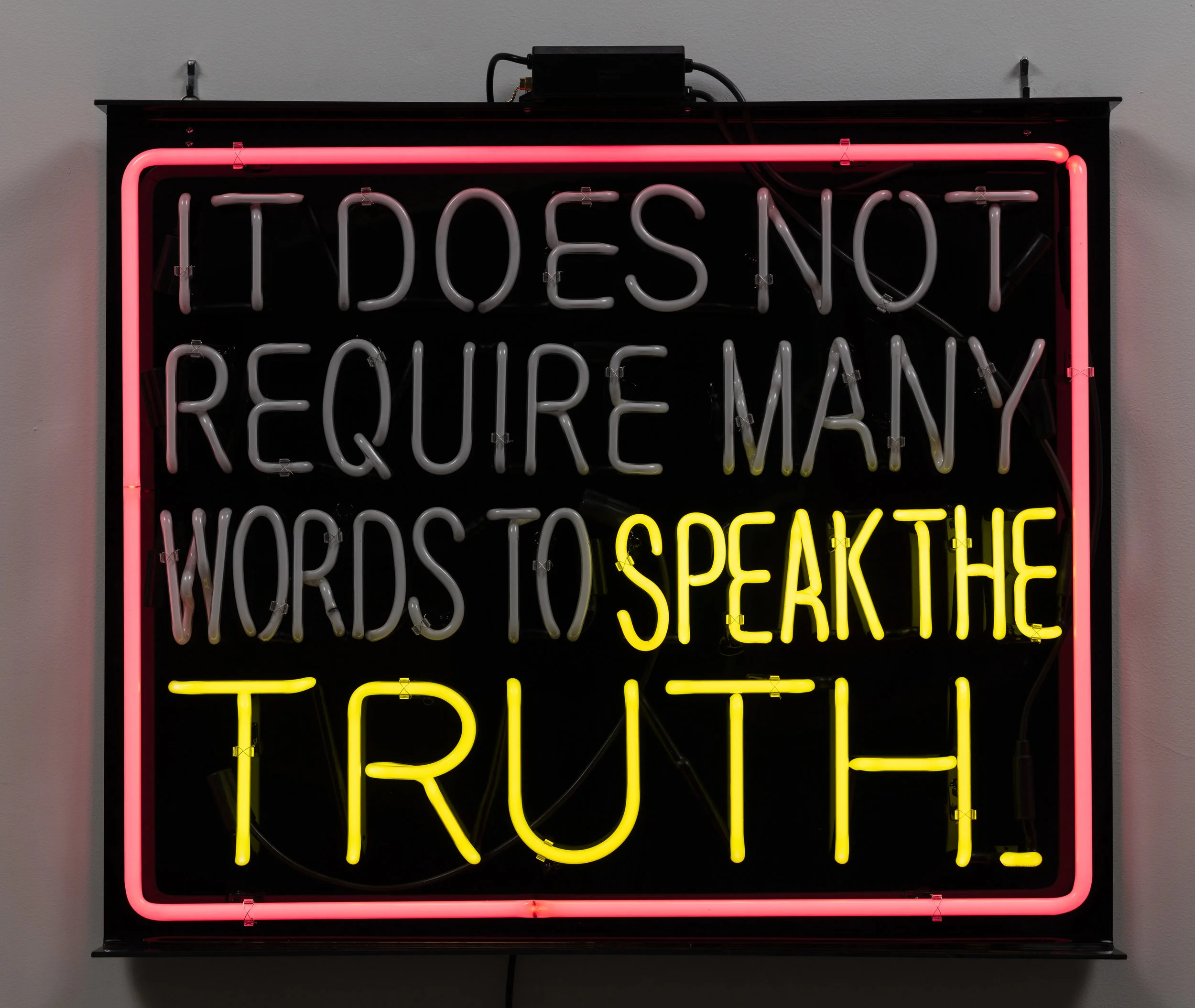 Patrick Martinez Chief Joseph, 2018 Neon, Edition of 3, 1 AP 30 x 36 x 3 in