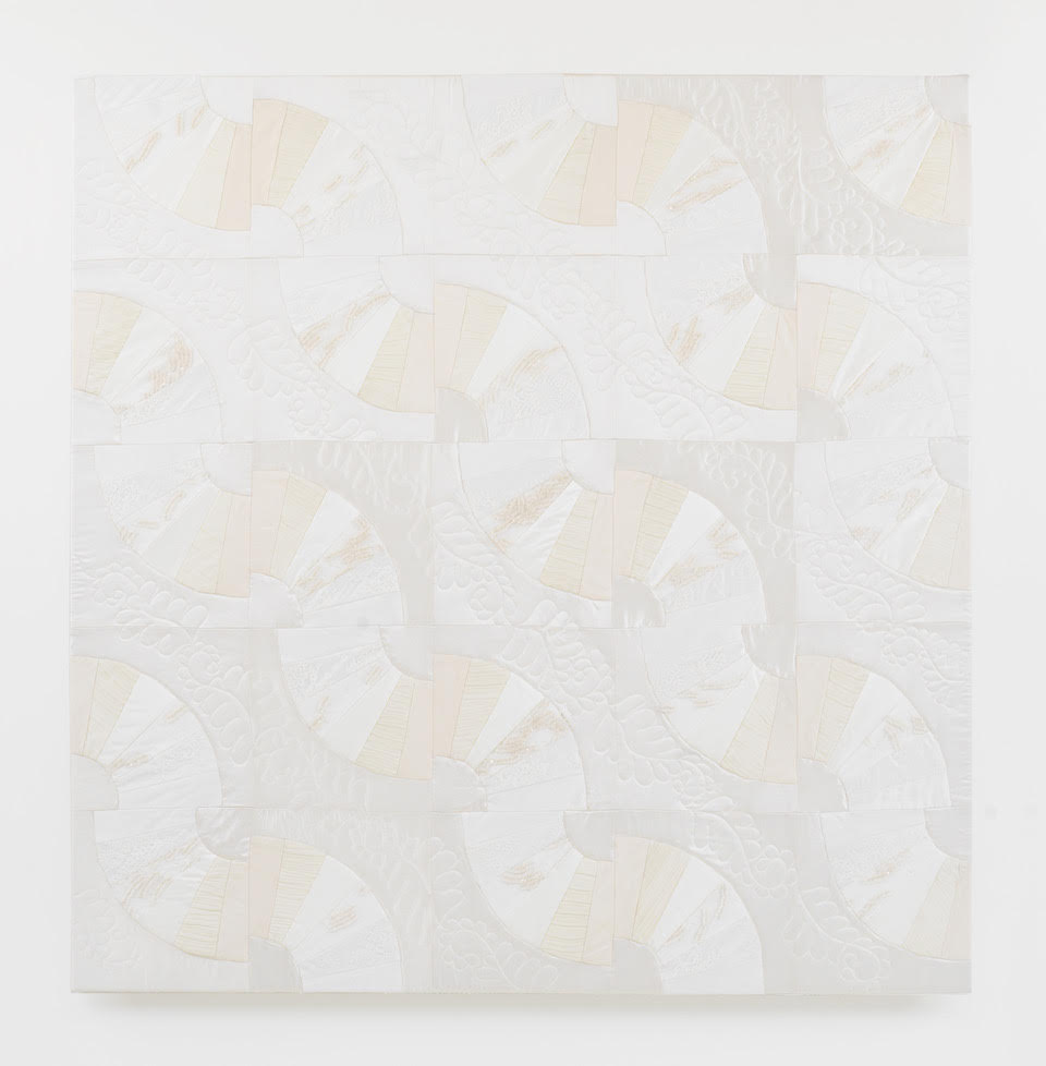 Zoë Buckman Shade to Shade, 2017 Quilted vintage wedding dresse 62 x 62 inches