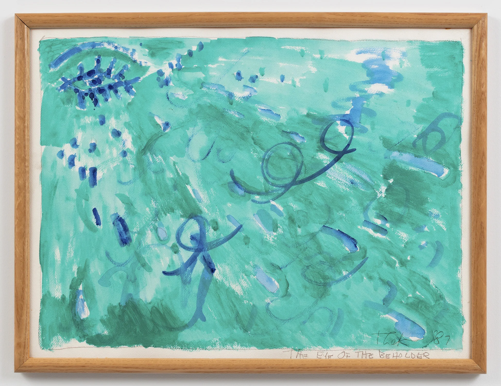 Paul Thek The Eye of the Beholder, 1987 Acrylic and pencil on paper 18 x 24 in. Courtesy of Alexander and Bonin, New York