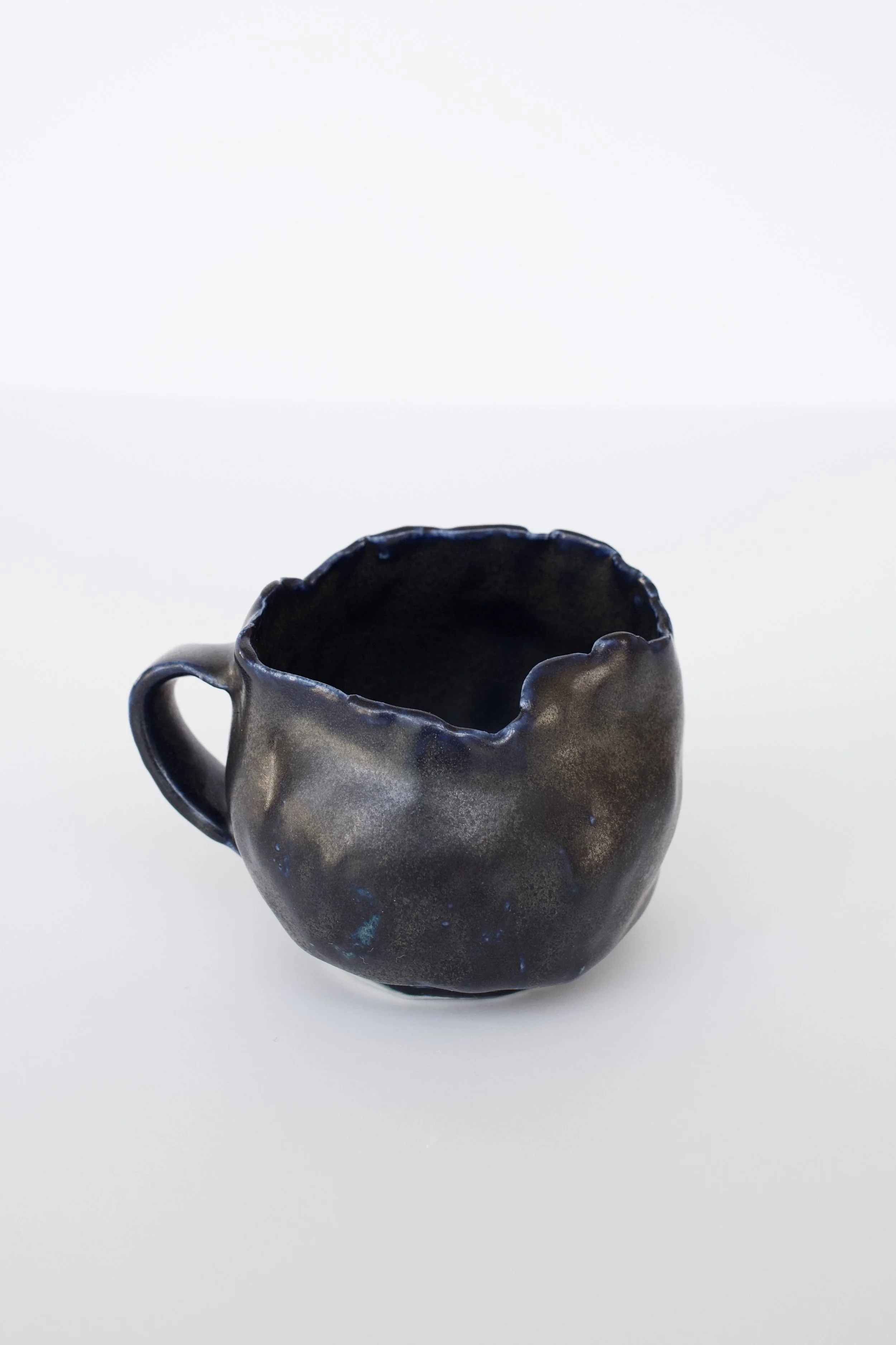 Zoë Buckman Clumps Of Cobalt Mascara, 2019 Porcelain 3 x 4 1/4 x 3 1/3 inches