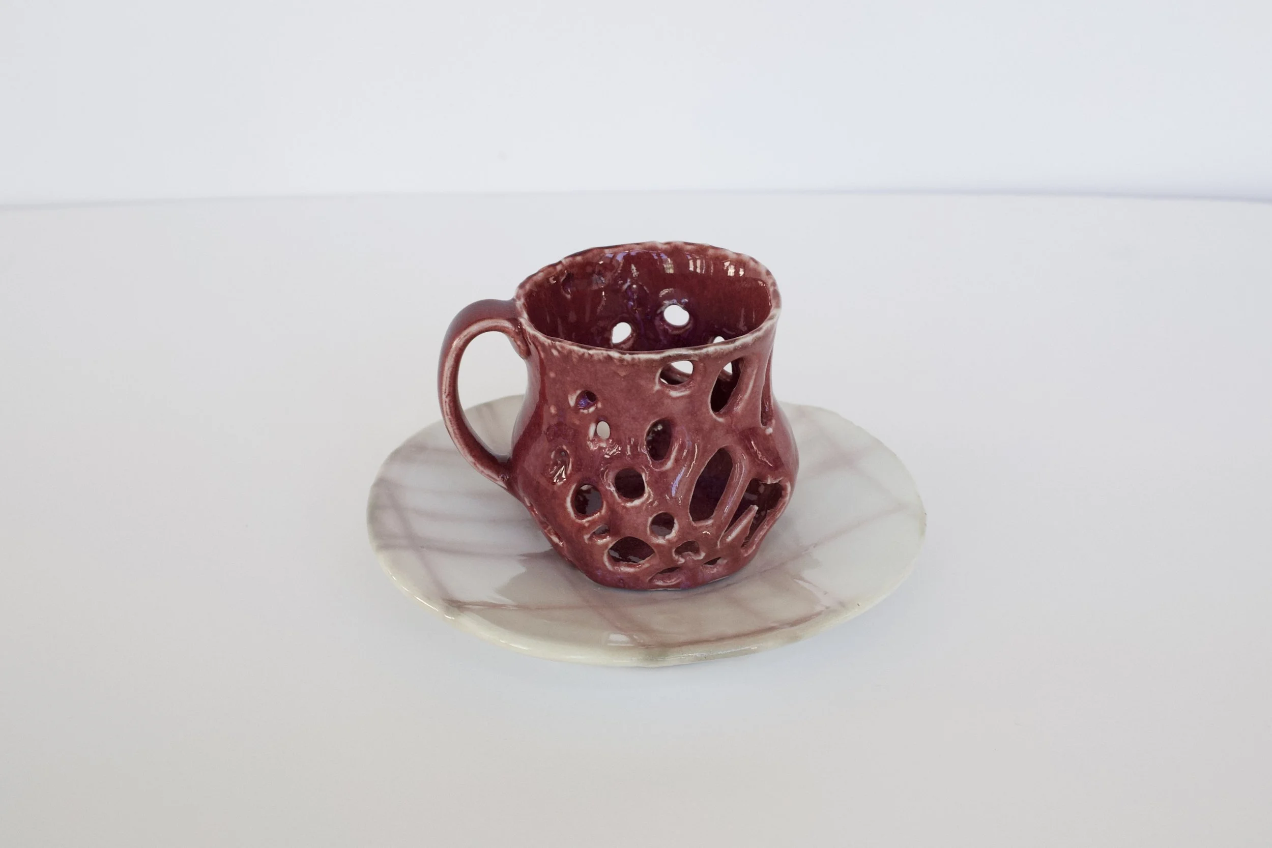 Zoë Buckman The Slippage, 2019 Porcelain 3 1/2 x 6 x 6 inches