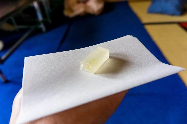 A type of sweet that compliments the Matcha flavor, made from seaweed, but tastes nothing like it. It's got this crystal sugar outer layer and a soft center. Not very sweet, ohhhhh soooo delish..