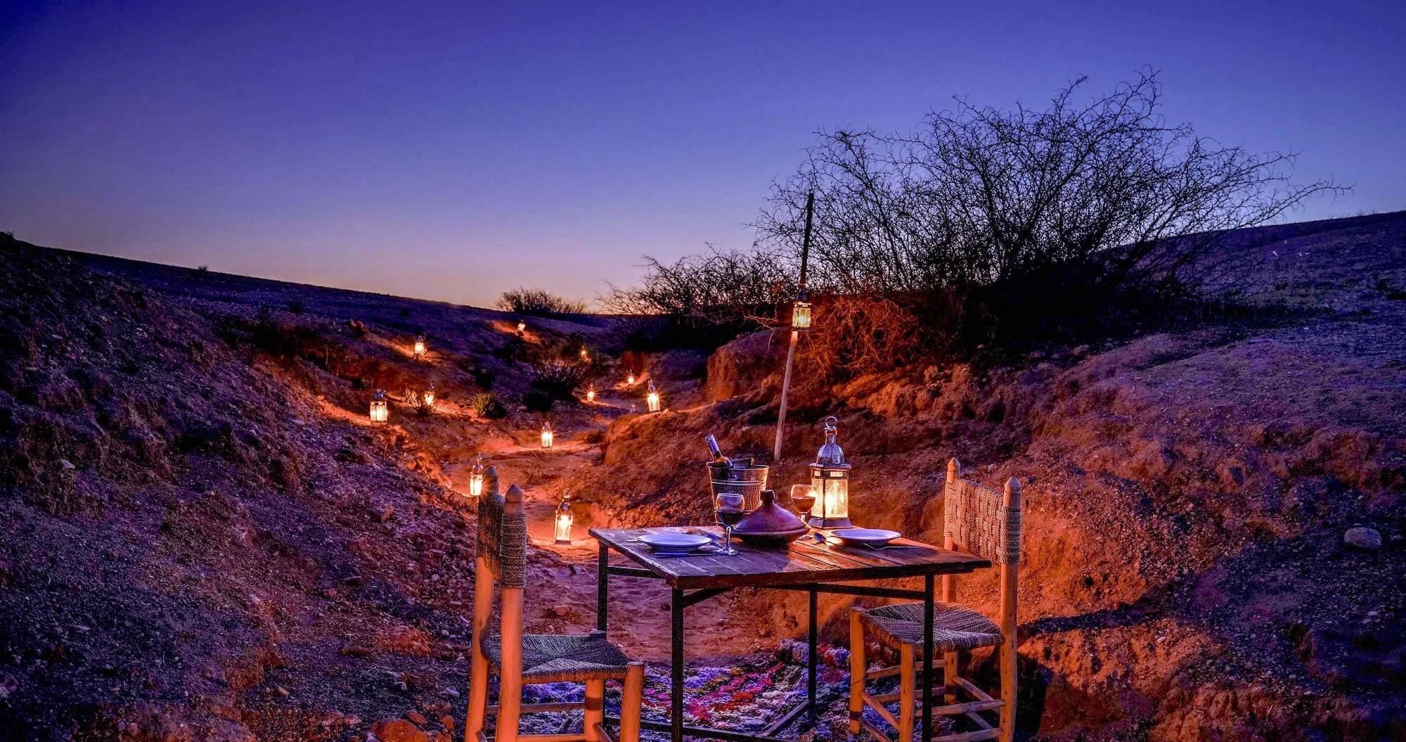 Candlelit dinner in the desert, anyone?