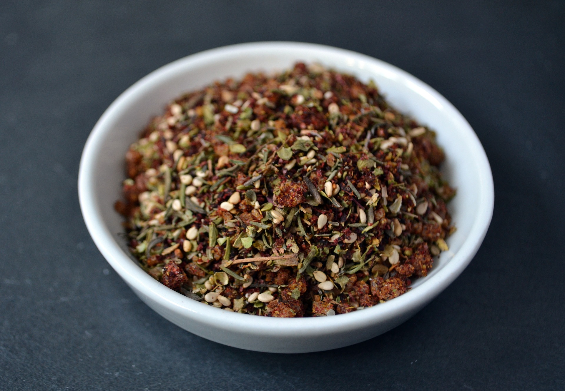Za’atar is a traditional savory spice blend.