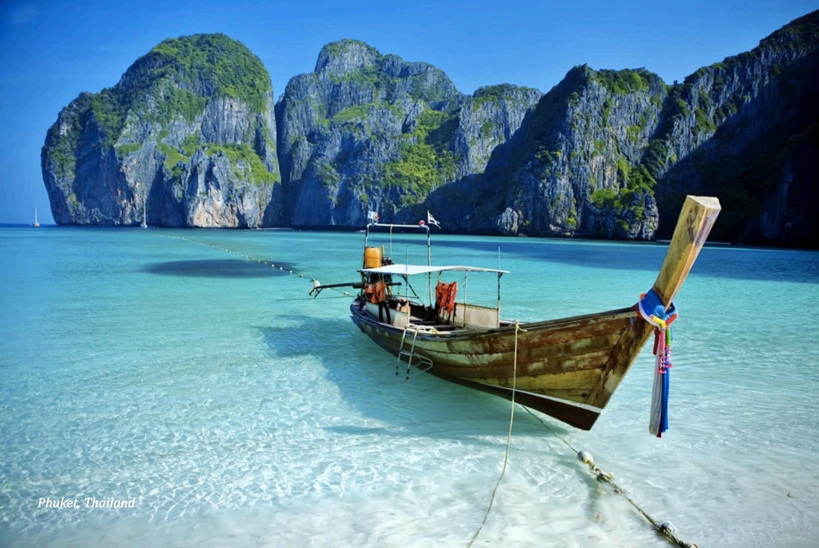 Soak in the sun on the shores of untouched beaches Ride elephants through the jungles and cuddle and play with tigers at the Tiger Temple Explore the resort town of Hua Hin and dip your feet in the clear blue water and soft white sand Journey through pristine waters on a bamboo raft and shop at the markets of floating villages Kayak through beautiful sea caves in Phuket Dine on fine (and delicious) Thai cuisine