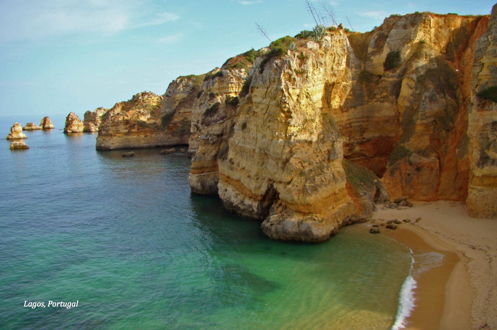 Kayak through beautiful sea caves and rock foundations along the coast of Portugal Visit the school of the Navigators and be inspired by the stories of explorers like Colombus and Vasco De Gama Swim and surf on beautiful white sand beaches Try spear fishing for marine life that you will then learn how to cook Portuguese-style Dine on delicious Portuguese food such as fried squid, Mahi Mahi, and fresh oysters