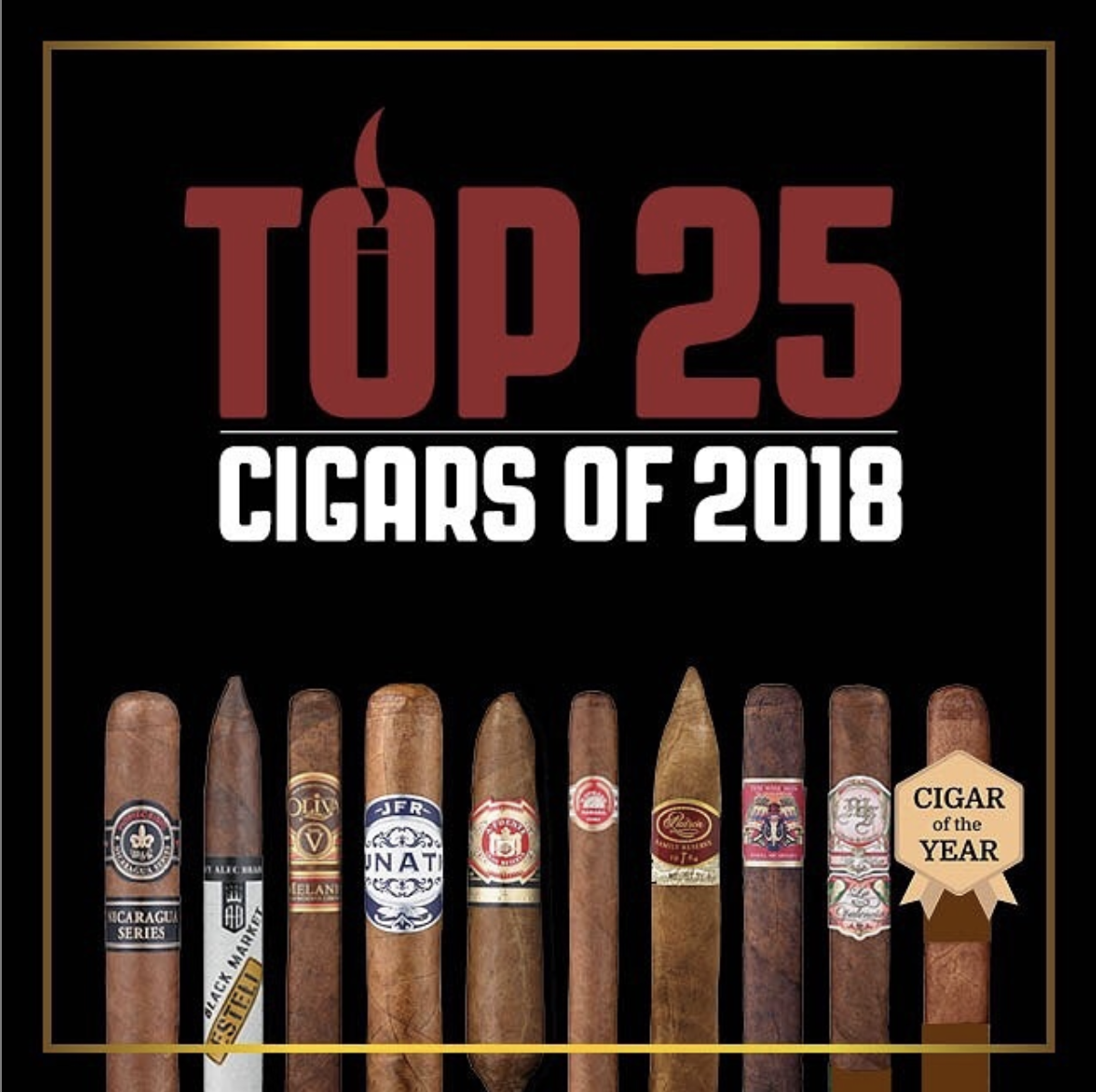 Cigar Aficionado Top 25 Instagram post, 2018