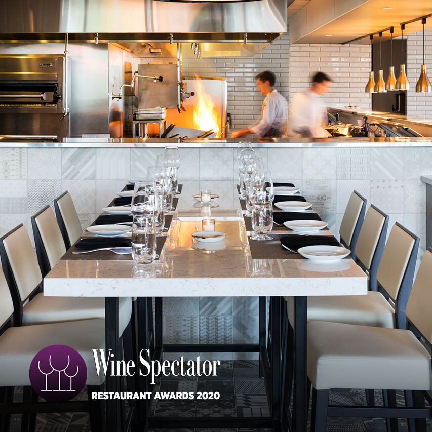 Wine Spectator Restaurant Awards Instagram post, 2020