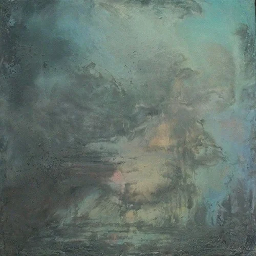 "EVOCATIONS # 51," Encaustic and Oil on Wood Panel, 18"h x 18"w, 2001