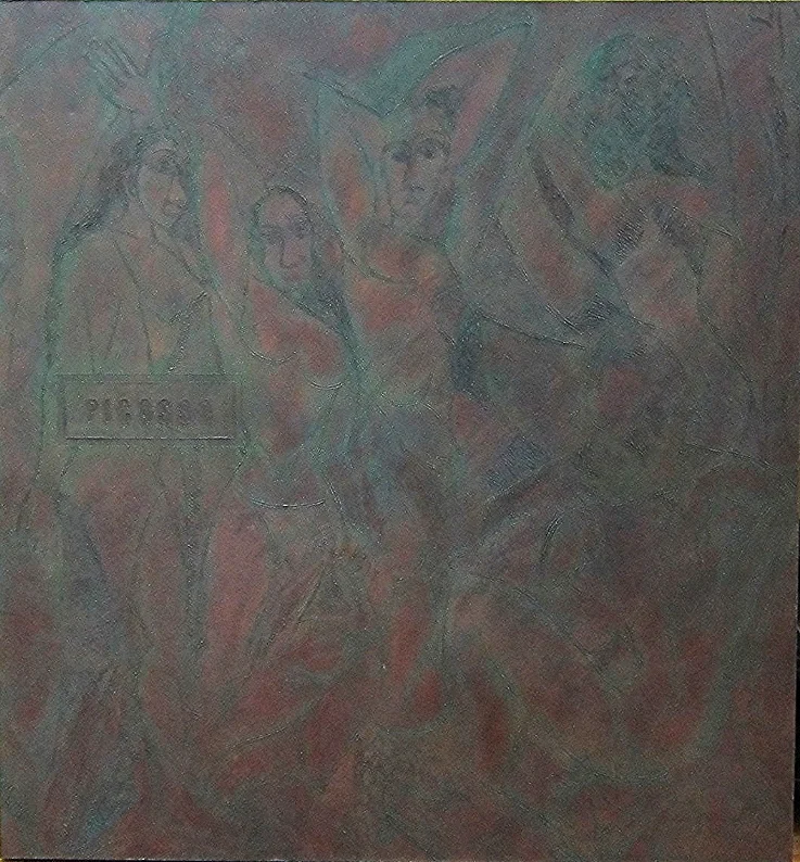 "MONUMENTS: Picasso," Acrylic on Canvas, 60" h x 48" w, 200l 