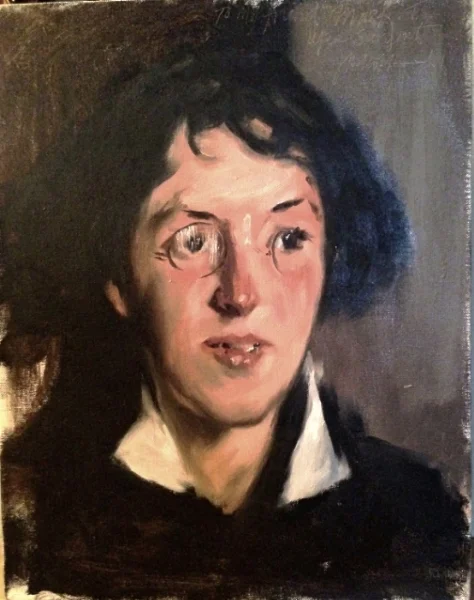 Portrait of Vernon Lee, after Sargent," Oil on Canvas, 14"h x 11"w, 2001