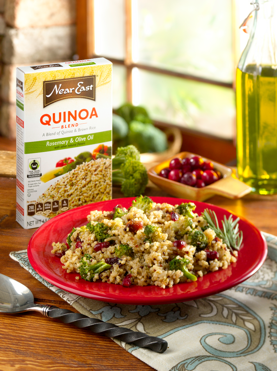 Quinoa with Broccoli & Cranberries