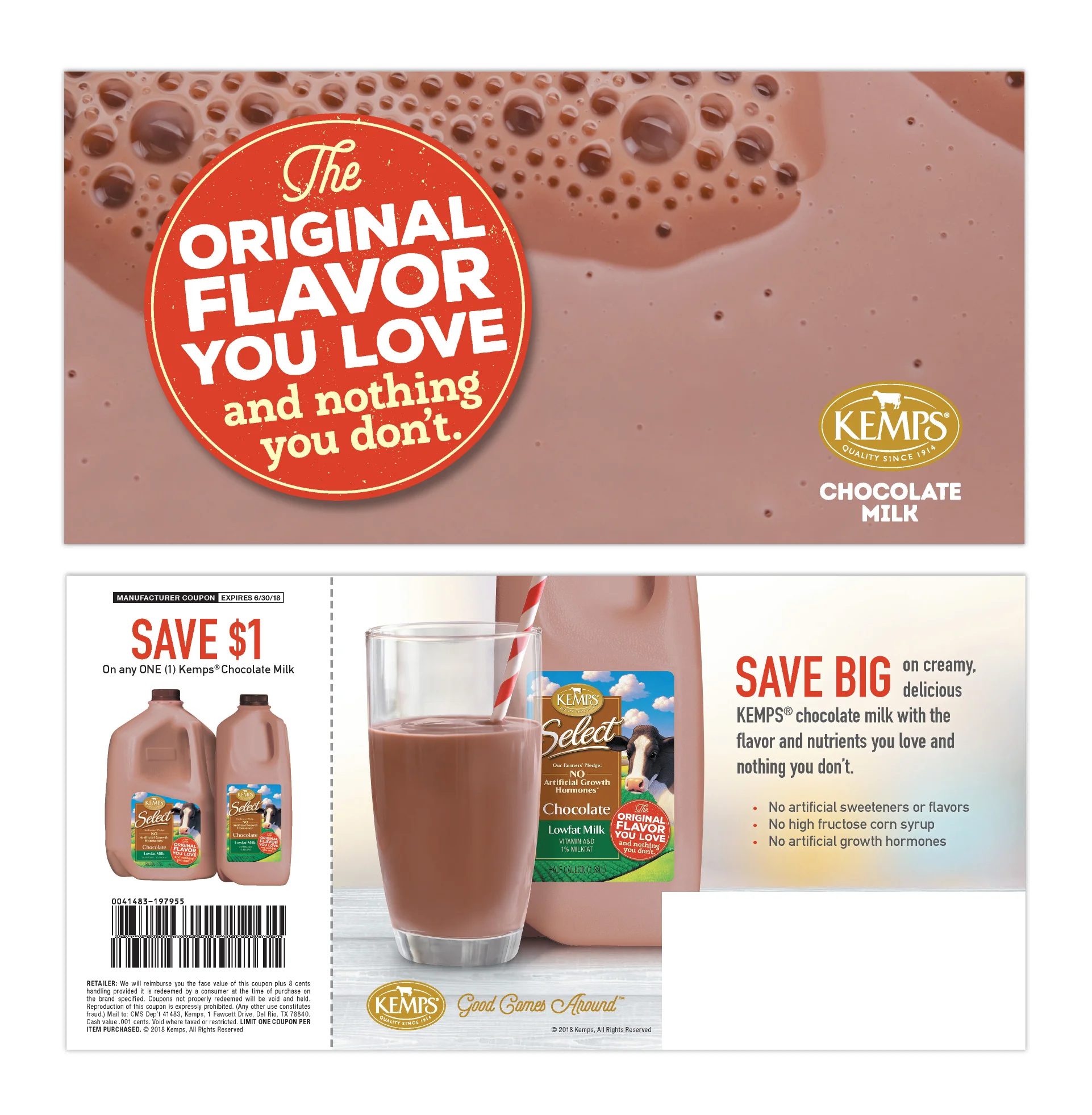 Kemps Chocolate Milk Direct Mail