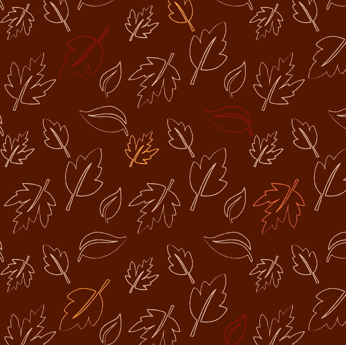 Fall Leaves Repeat Pattern