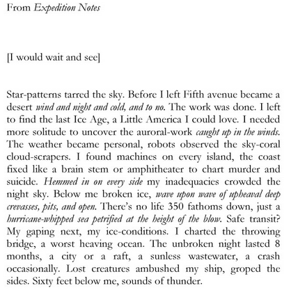 Poem by Carrie Bennett, featured in Timber .