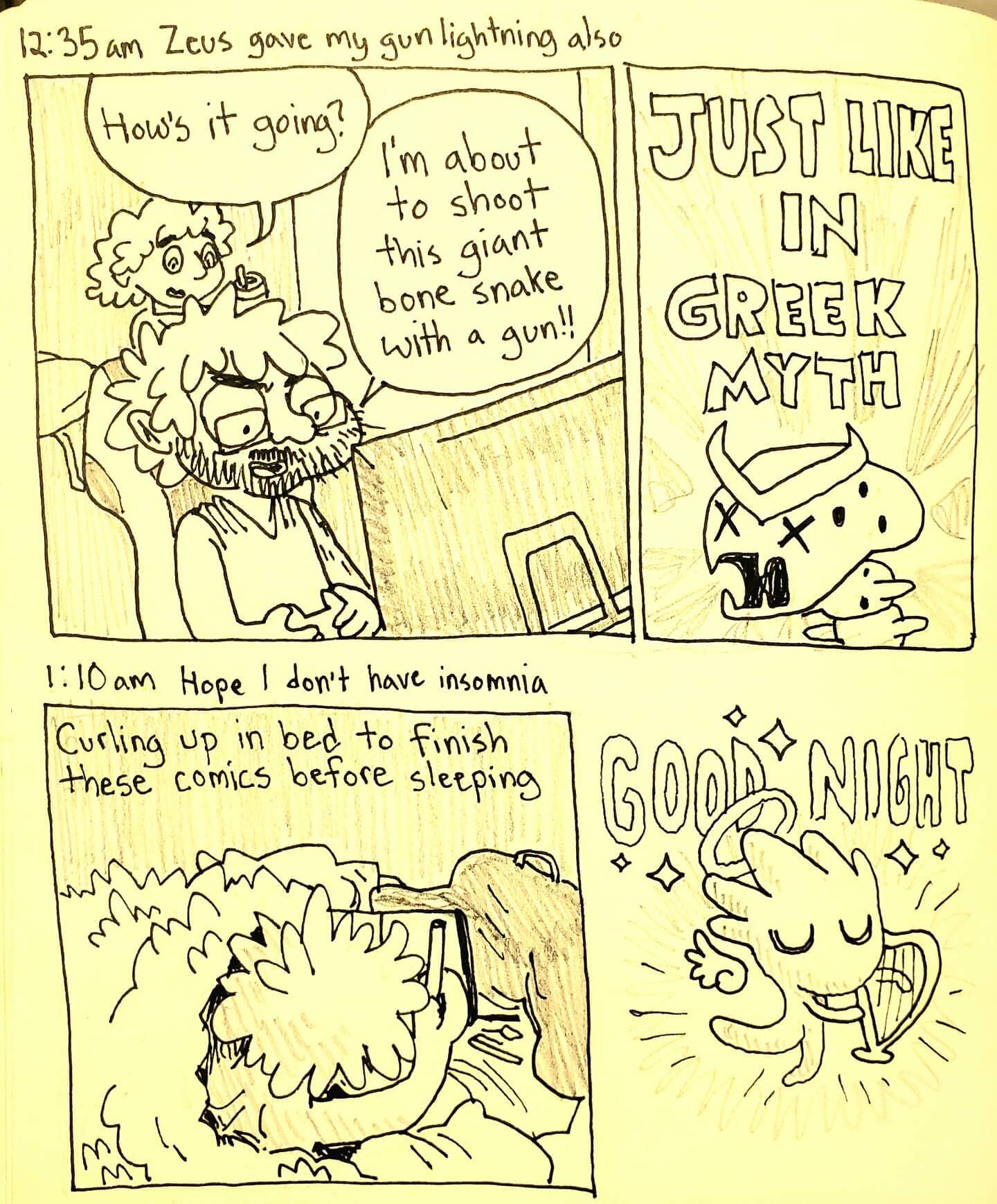 Gnight I refuse to draw the two hours it will likely take me to fall asleep lolsob #hourlies #hourlycomicday