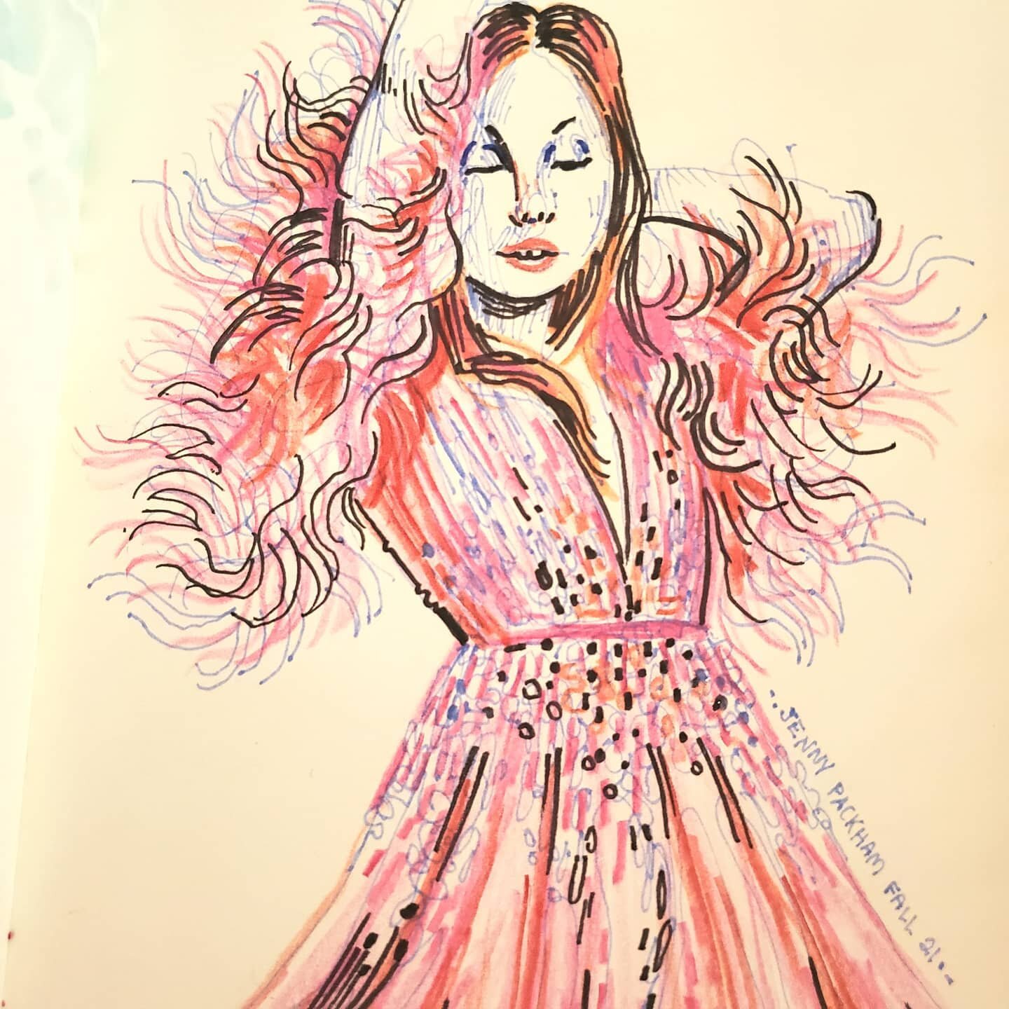 Been looking at runway stuff on Vogue. Drawing dresses is fun it turns out!