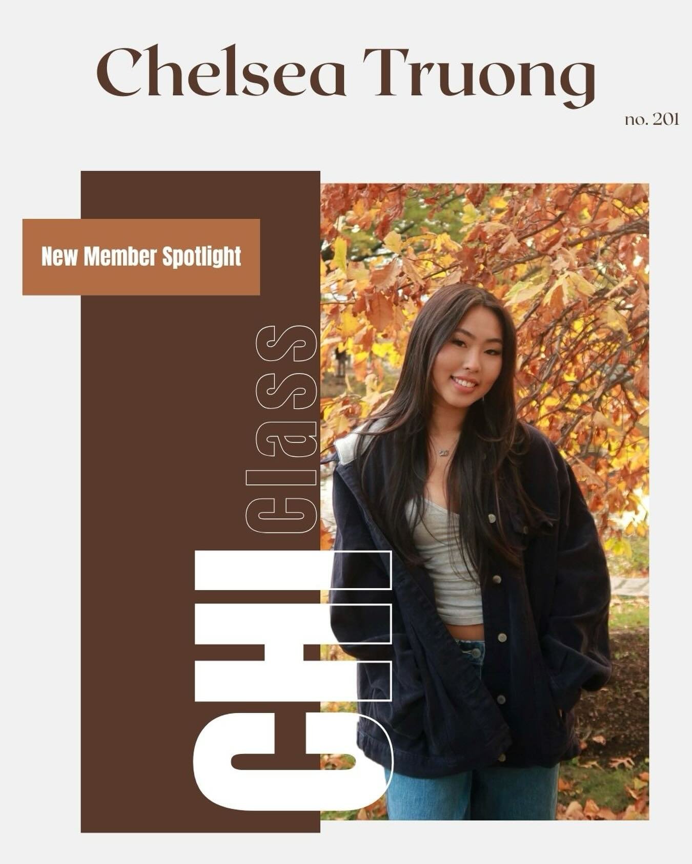 ✨CHI CLASS BROTHER SPOTLIGHT 📣🗣️

Chelsea is a current PP2 student from Lawrence, Massachusetts. She loves making matcha, watching rom-coms, and getting boba. She is open to exploring all areas of pharmacy, but is leaning towards pursuing a residen