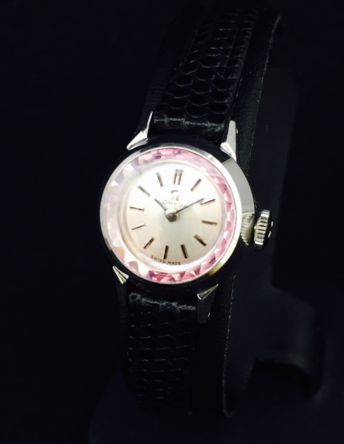 Omega pink dial sapphlex