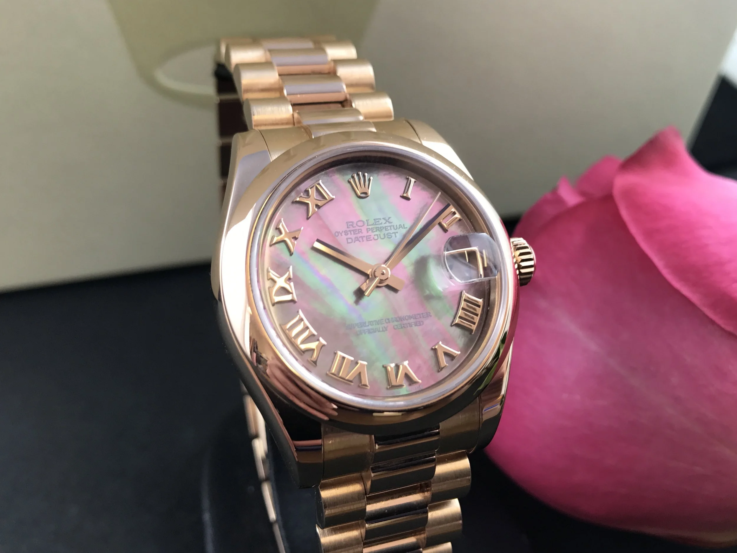 Rolex 18k “Everose” 31mm. 