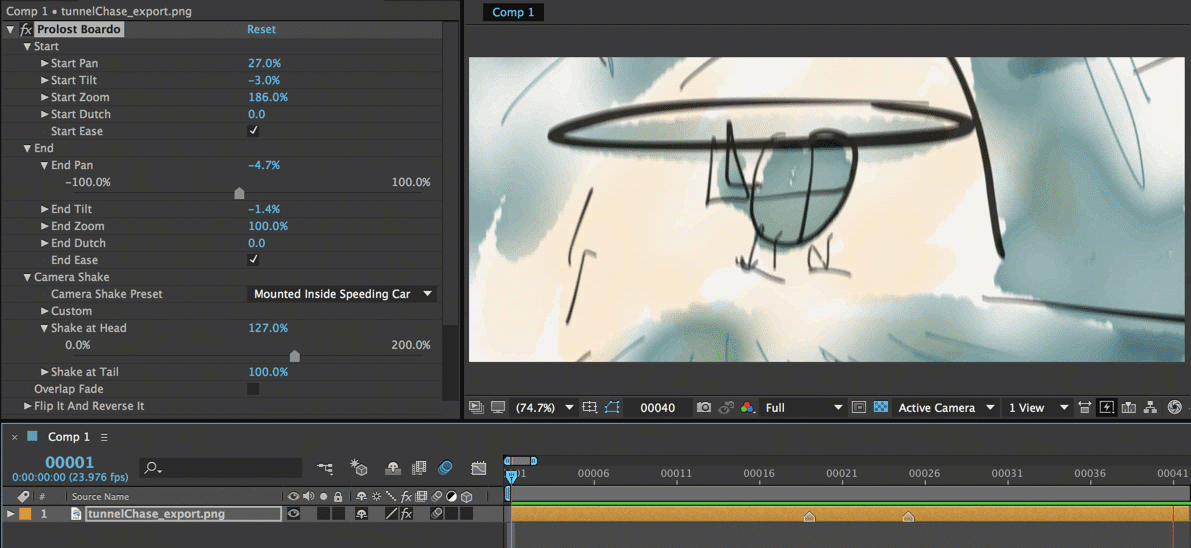 Easily create this camera move without setting a single keyframe.