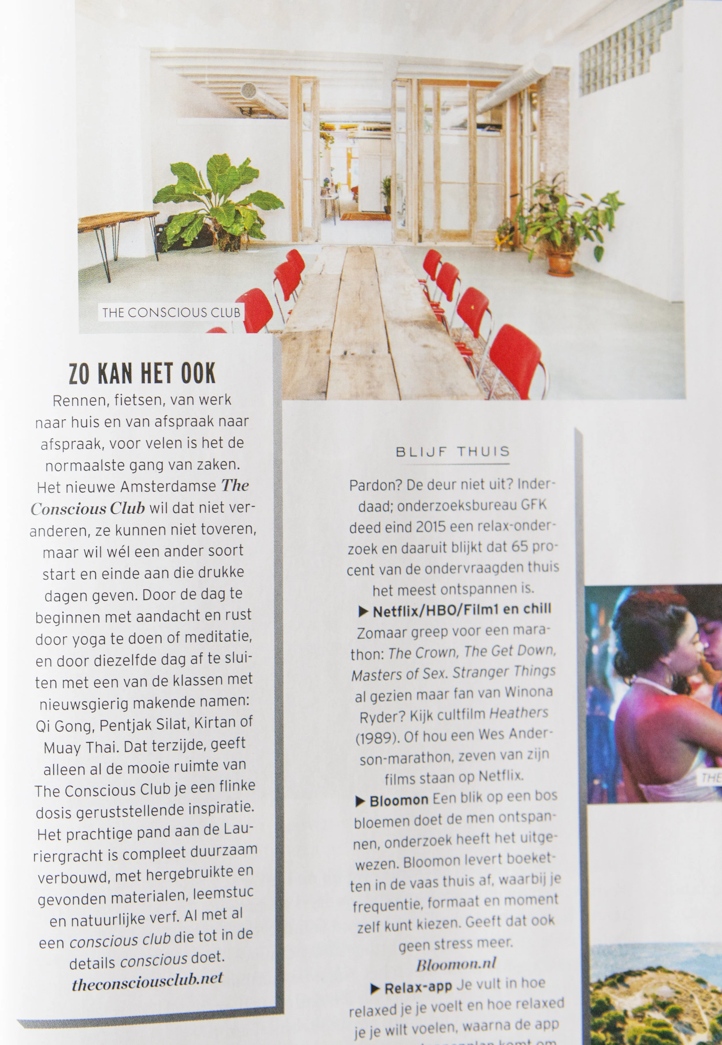 Article in Elle magazine November 2016