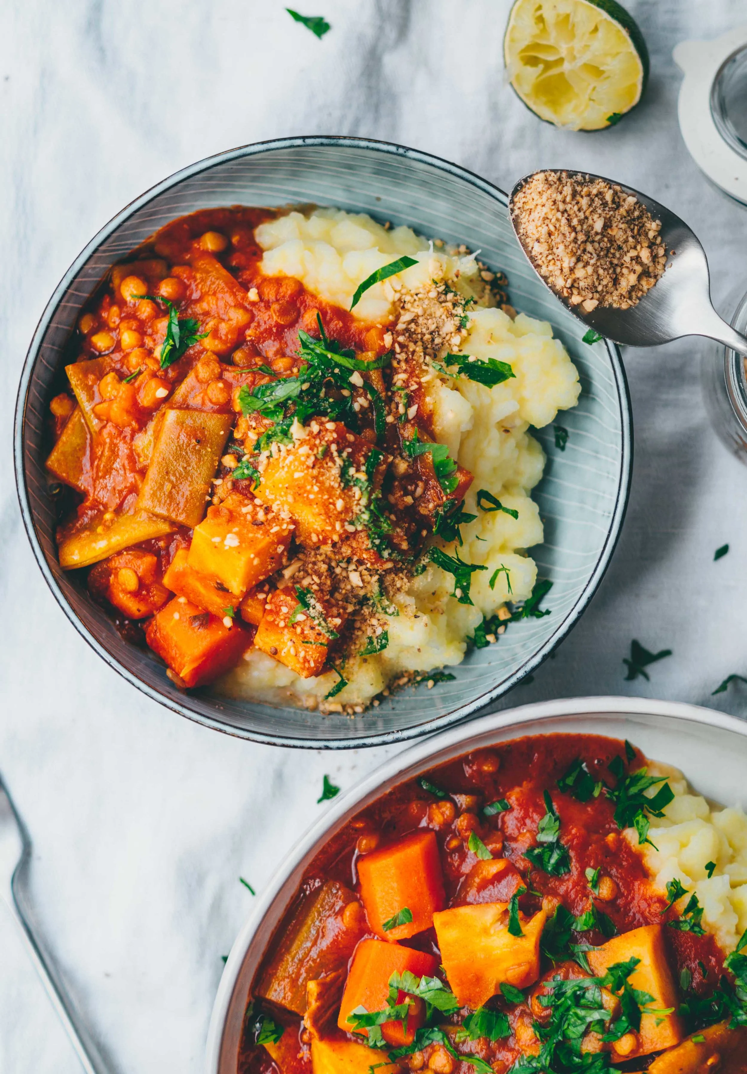 Vegetable Ragout with Meshed Celery and Potatoes