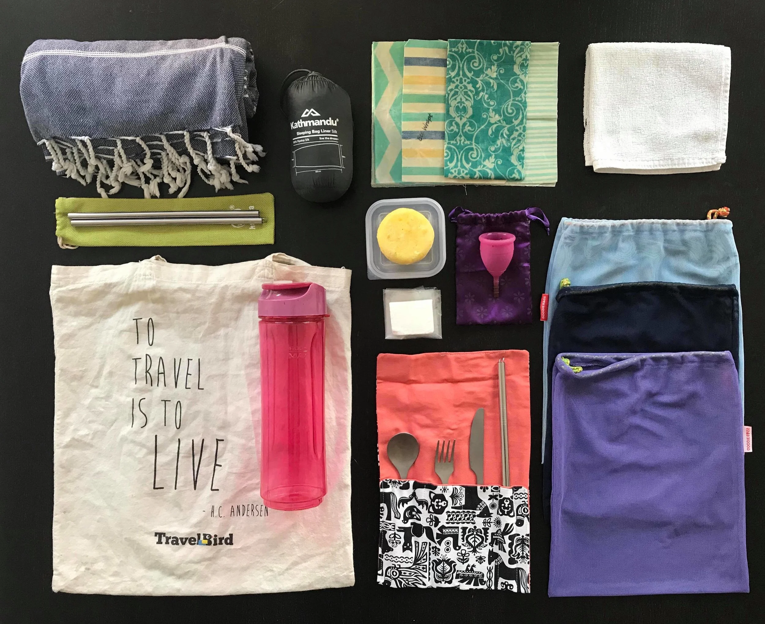 Ella’s very own travel kit.