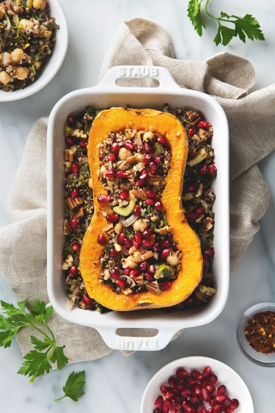 Stuffed Butternut Squash Quinoa Salad