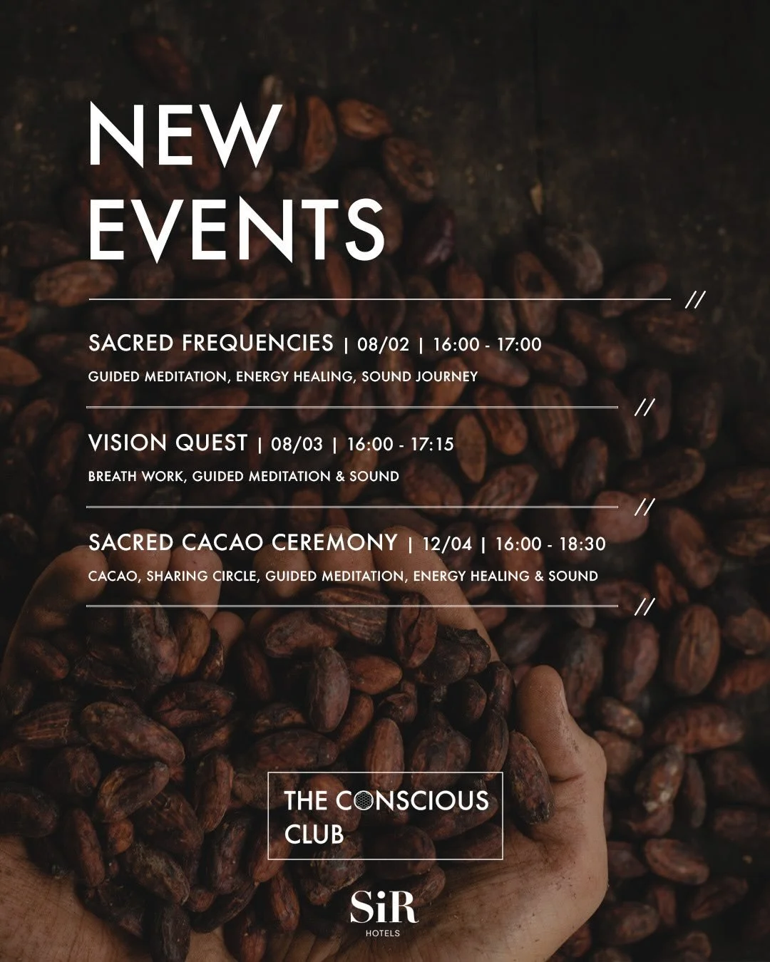 💕💕Join us for 3 transformative journeys at the stunning Sir Adam Studios! 💕💕

✨  February 8: Sacred Frequencies ✨ 
Guided Meditation, Energy Healing &amp; Sound Journey
🕕 16:00-17:00 | &euro;15
Bring your mat &amp; blanket for an afternoon of pu