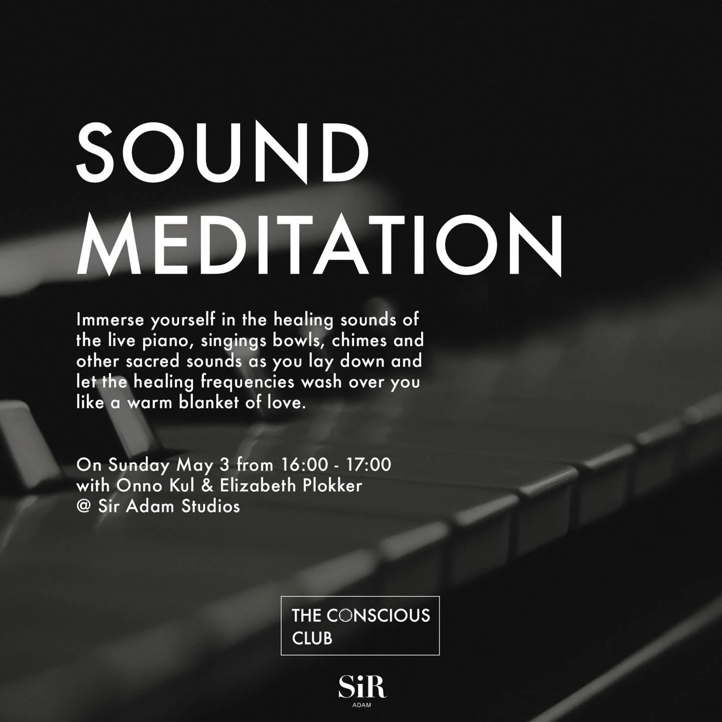 💫 SOUND MEDITATION ๑ Live Piano, Guided Meditation &amp; Sacred Healing Sounds 💫

So excited to announce this new collaboration with the very talented pianist Onno Kul! 

This Sound Meditation journey is all about comfort and deep relaxation! Immer
