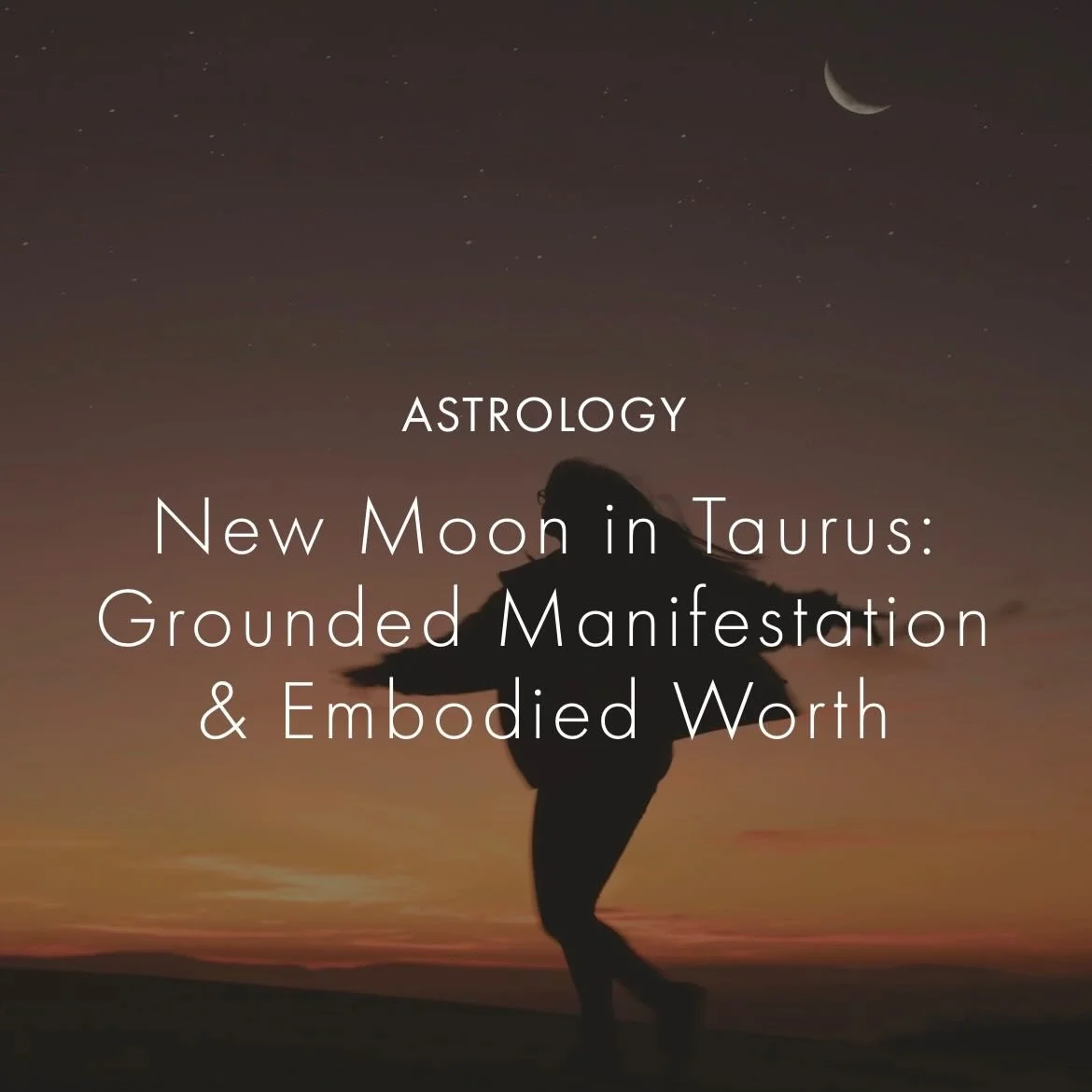 🌙 NEW MOON IN TAURUS: GROUNDED MANIFESTATION &amp; EMBODIED WORTH

On May 16, 2026, at 22:01 local time in Amsterdam (CEST), the New Moon arrives at 25&deg;57&rsquo; Taurus - a deeply grounding and sensual lunation that invites us to slow down, reco