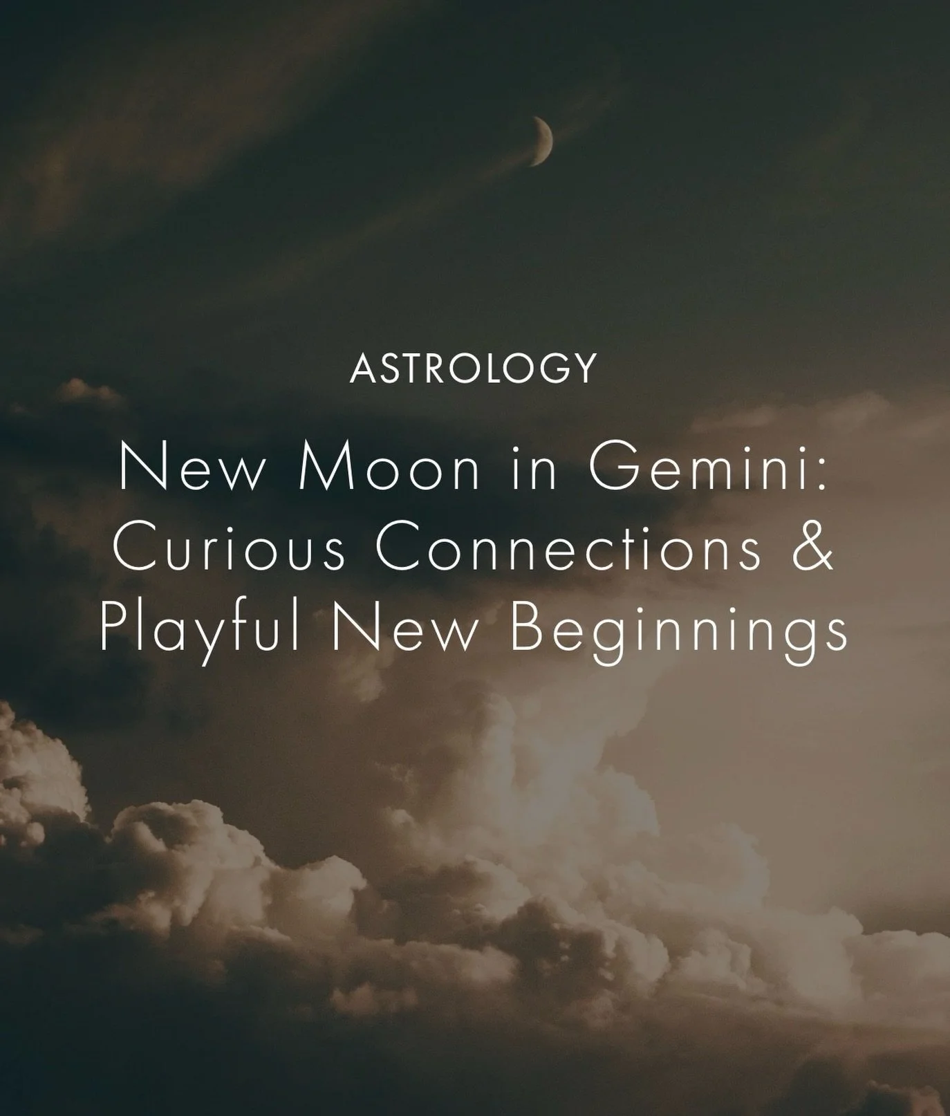 🌙✨ On June 15, 2026, at 04:54 local time in Amsterdam (CEST), the New Moon arrives at 24&deg;02&rsquo; Gemini - a light, curious, and intellectually sparkling lunation that opens a fresh cycle of communication, connection, and mental creativity.

Th