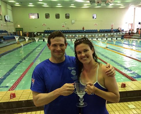 Captains Pip & Olivia with the Middlesex County Masters Team Trophy