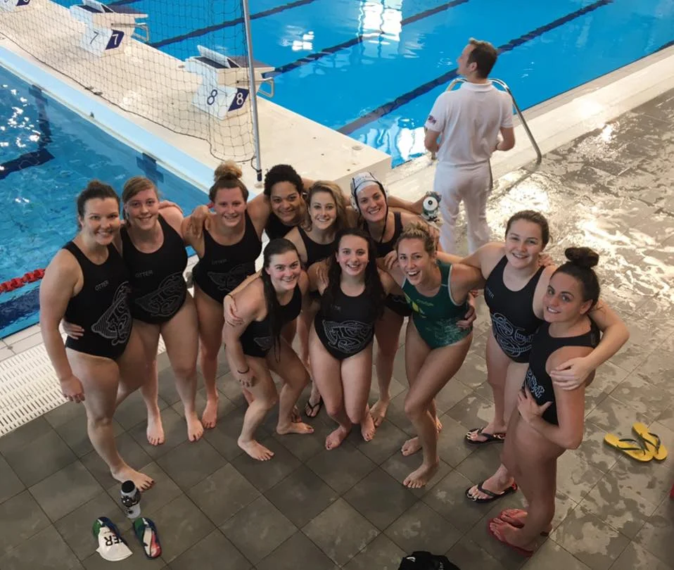 The Otter team after their match on Sunday.
