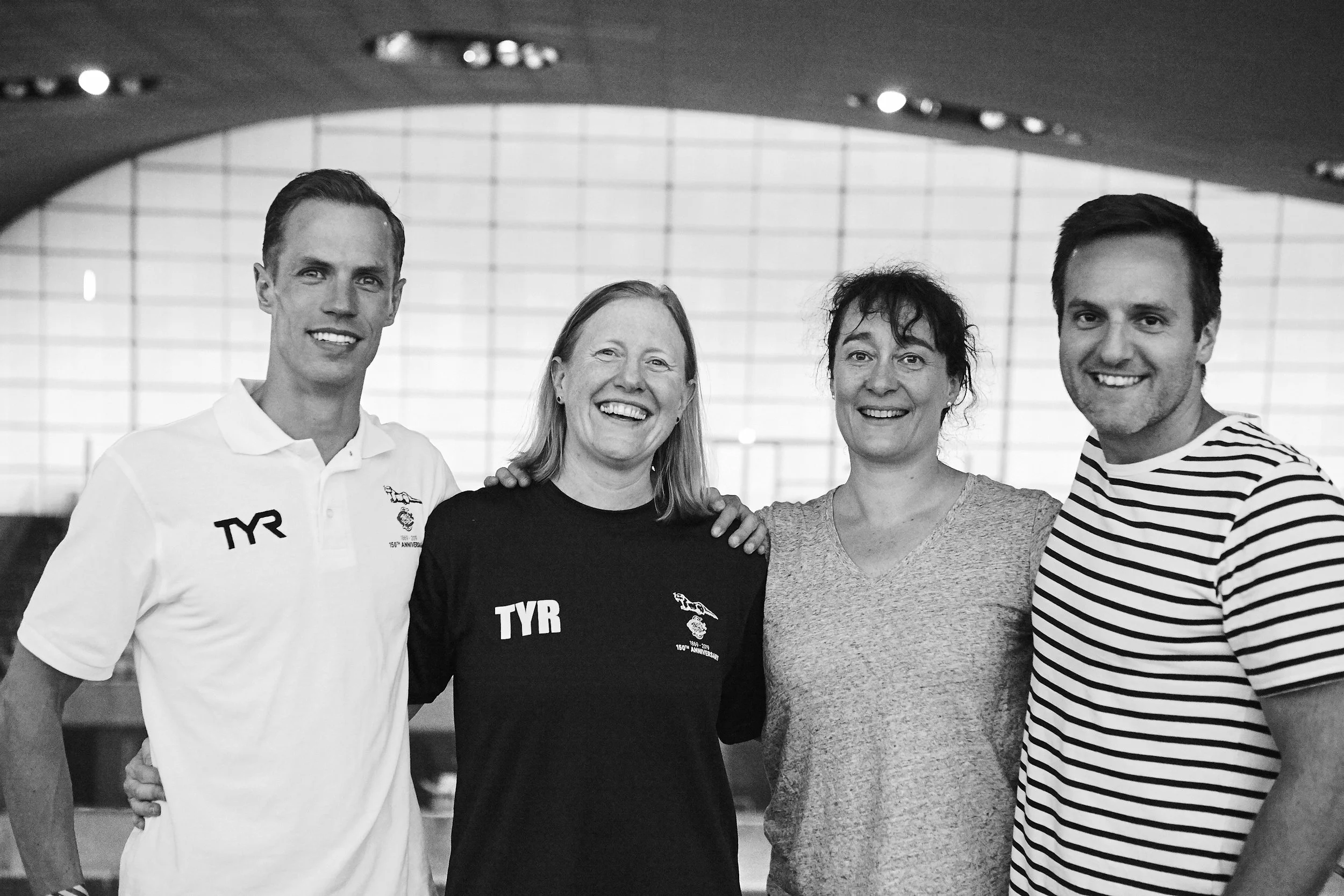 Swimming Organising Committee (L-R): Ollie Caldwell, Gina Hobson, Jane McMenemy, Ben Thomas.