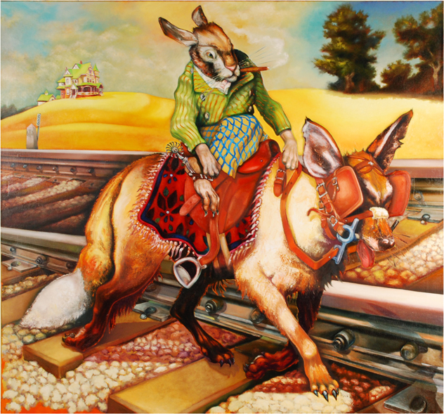 Bill Rutherfoord, Deception (Spring) , 2008-2013, Oil on linen, 70" x 74"