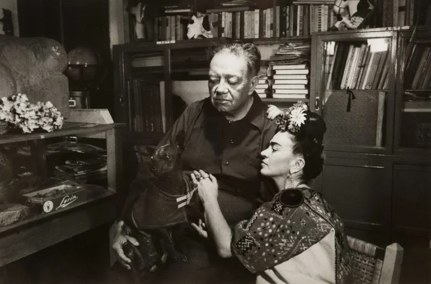 Marcel Sternberger, Frida Kahlo and Diego Rivera, 1952, Mexico City, Image date 1952, Print Date 2017, Silver gelatin print, Gift of Robert and Malena Puterbaugh in memory of Anne Tucker, recipient of the 2008 Harrison-Hooks Lifetime Achievement Award, Polk Museum of Art