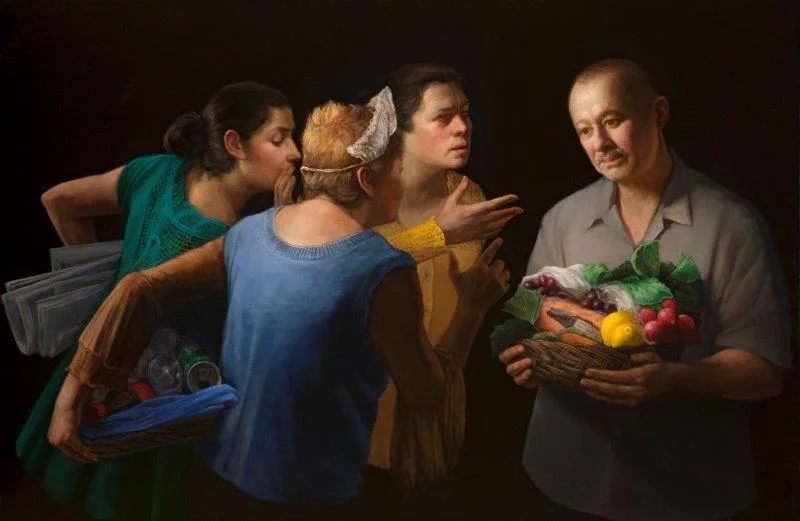 DELLOSSO The Recyclers 40 x 60 oil on canvas 2013 by Gabriela Gonzalez Dellosso gift of the artist.jpg