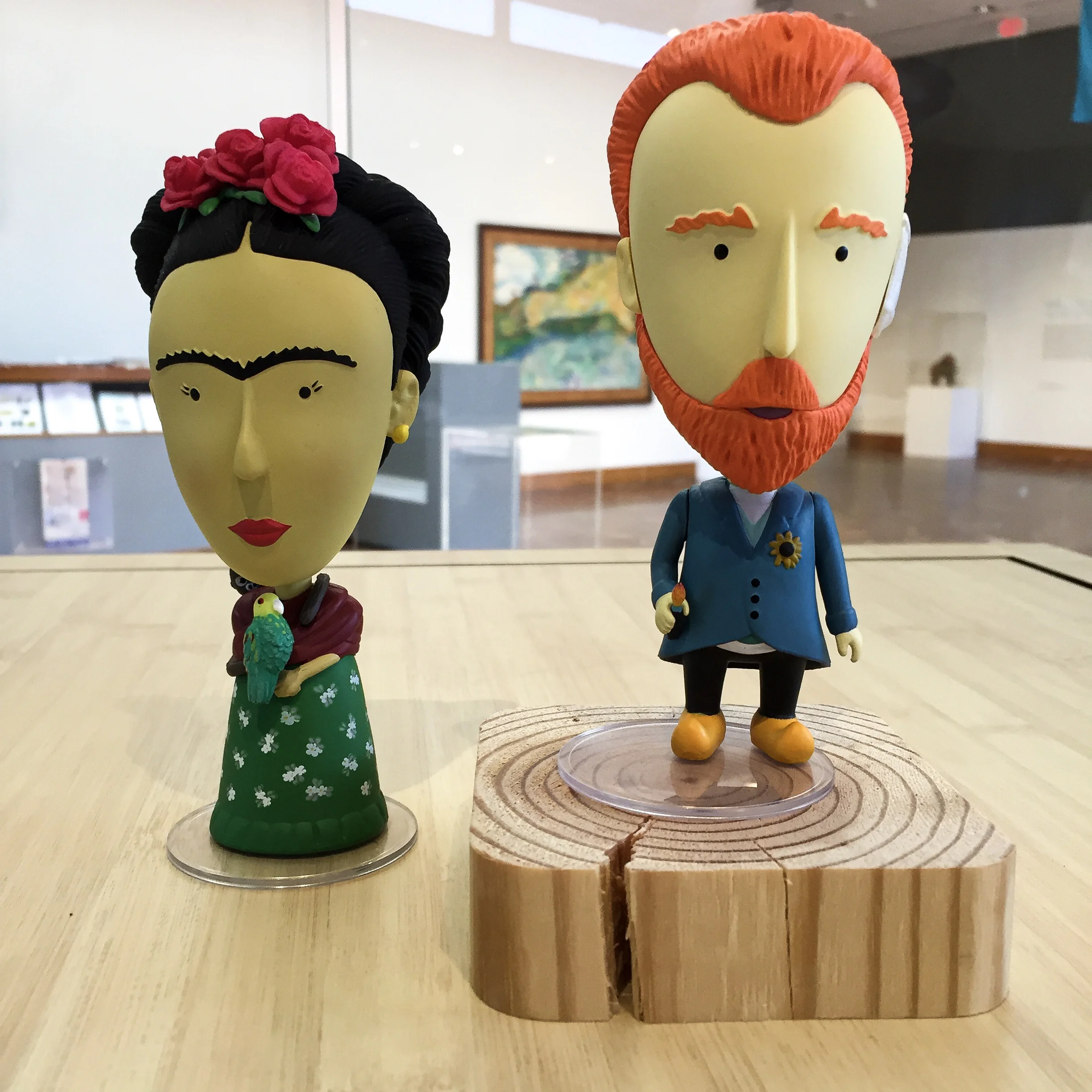 Frida Kahlo and Pablo Picasso Art History Hero action figures. $30