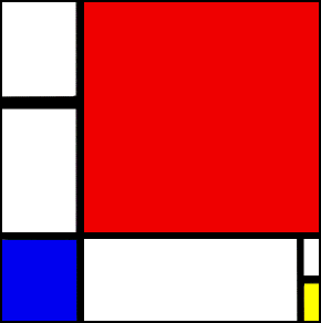 At-Home Art: Mondrian-Inspired Painting