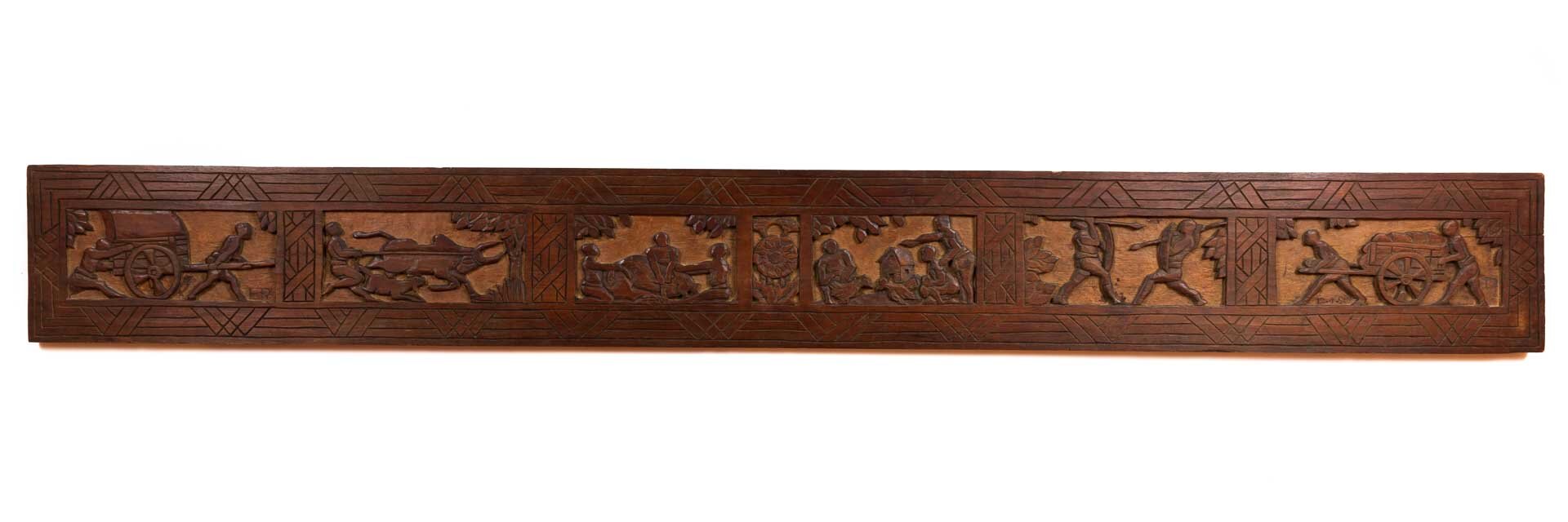 Relief Carving of Village Life